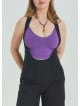 Zipper Detailed Pocket Black Womens Bohemian Jumpsuit 4674